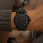 MVMTH Classical Leather Watch In Black (Digital)