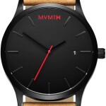 MVMTH Classical Leather Watch In Black (Digital)